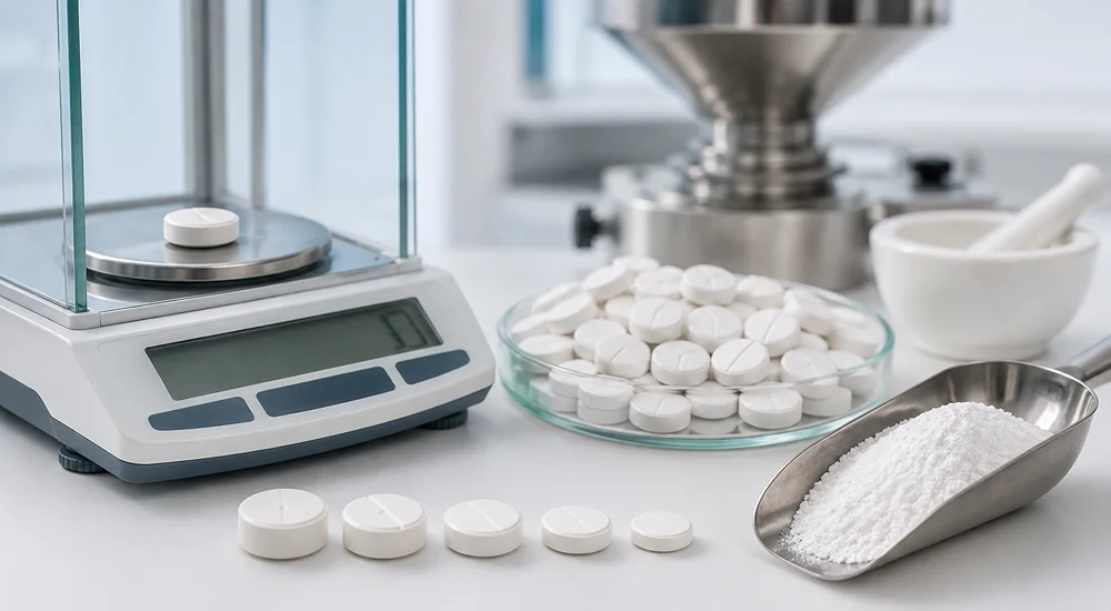 tablet weight variation during pharmaceutical manufacturing