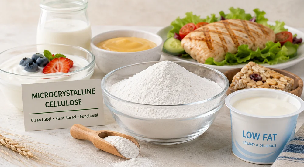 microcrystalline cellulose in low-fat food products and food formulations